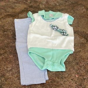 Toddler dress pants with sweeter vest and bow tie